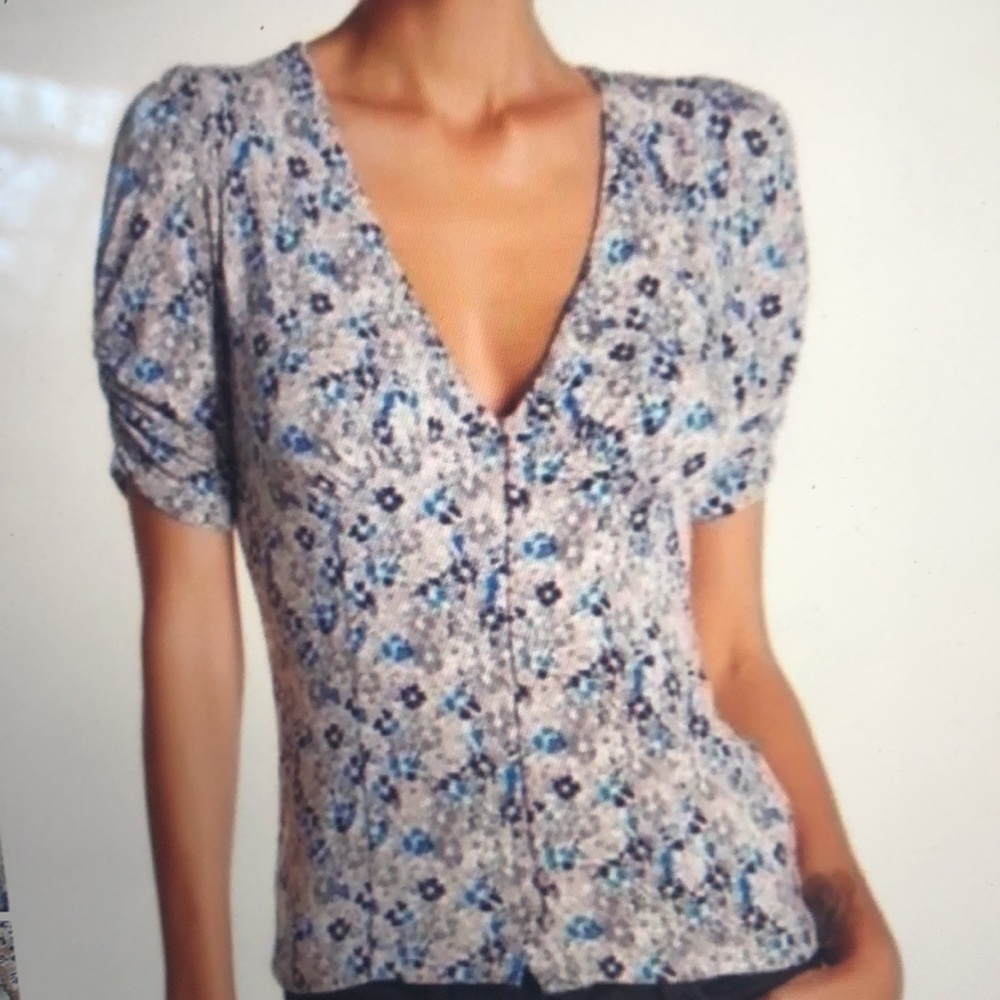 Free people floral blouse